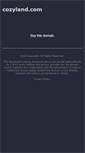 Mobile Screenshot of cozyland.com